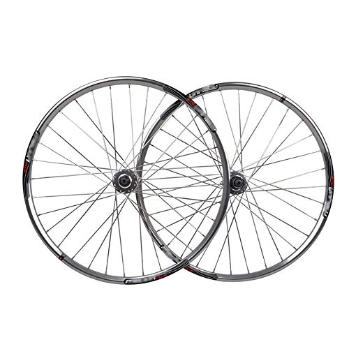 Mountain Bike Wheel : QXFJ 26 Inch MTB Bike Wheel, Front / Rear Wheel Disc Brake / Aluminum Alloy Rim / Stainless Steel Flat Spoke / Before Opening 100mm After 135mm / 32 Hole / For 7-8-9 Speed Card Fly