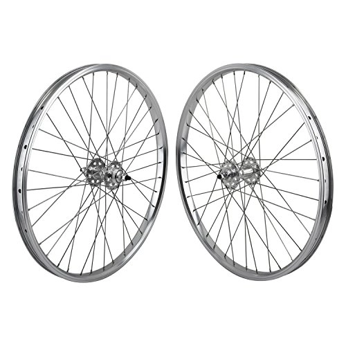Mountain Bike Wheel : SE Bikes 24" BMX Wheelset - SILVER