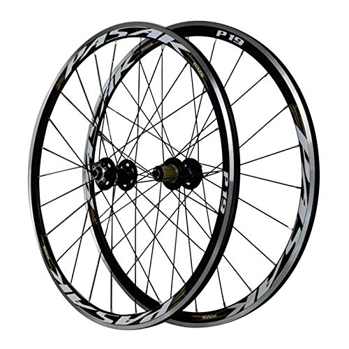 Mountain Bike Wheel : SJHFG 29in Bicycle Wheelset, Double Wall Aluminum Alloy Disc / V-Brake Mountain Bike Racing Road Bike Wheelset (Color : Black)