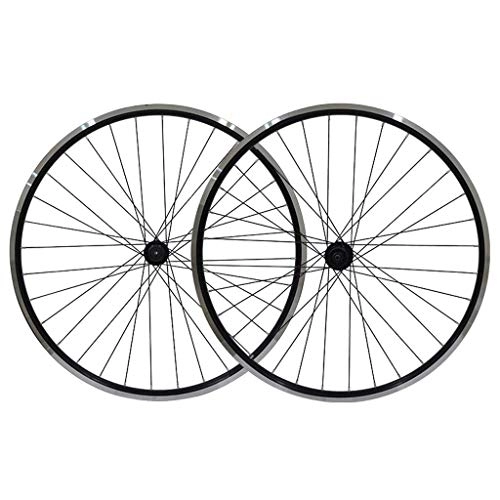 Mountain Bike Wheel : SLRMKK 26 Inch Bike Wheelset, V-Brake Double Wall Aluminum Alloy MTB Rim Discbrake Quick Release 32 Hole 7 8 9 10 Speed Disc