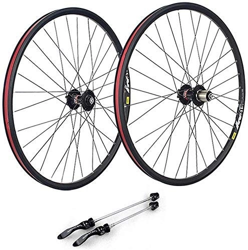 Mountain Bike Wheel : SLRMKK 29 inch mountain bike wheelset, double-walled alloy wheel rims Quick release road bike wheelset discbrake 7 8 9 10 speed 32H