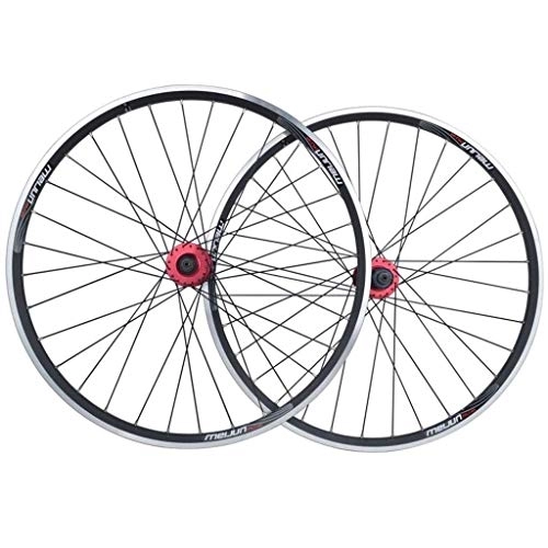 Mountain Bike Wheel : SLRMKK Bike Wheelset Cycling Wheels 26", Double Wall Quick Release Hybrid MTB Rim Disc / V-Brake Cycling Hub 32 Hole 8 9 10 11 Speed