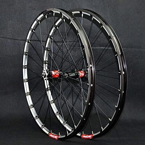 Mountain Bike Wheel : SN 26 27.5 In MTB Mountain Bicycle Wheelset Double Wall Quick Release Straight Pull 4 Bearing Disc Brake Bike Rims Front Rear Wheels 7 8 9 10 11 12 Speeds (Color : D, Size : 27.5IN)