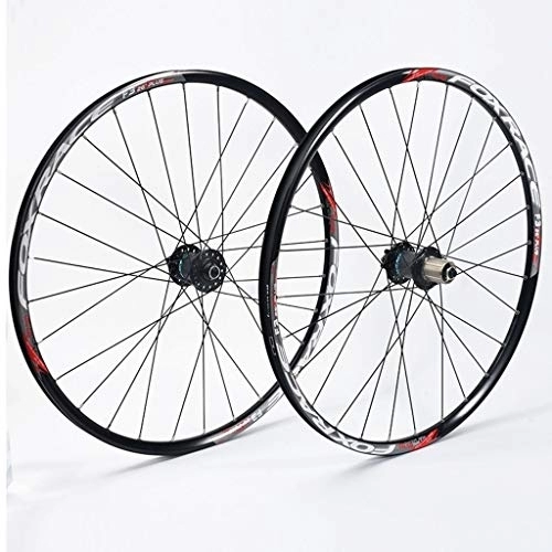 Mountain Bike Wheel : SN Ultralight 26 Inch Mountain Bike Wheelset, Double Wall Ultralight Carbon Fiber MTB Rim Disc Brake Hybrid 24 Hole Disc 7 8 9 10 Speed 100mm Wheel (Color : C, Size : 26inch)