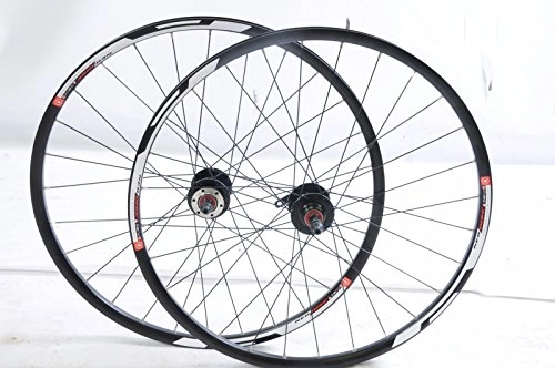 Mountain Bike Wheel : Specialist PAIR 26” MTB 6,  7 or 8 SPEED SCREW ON FREEWHEEL DISC BRAKE BIKE WHEELS DOUBLE WALL EYELETRIMS BLACK