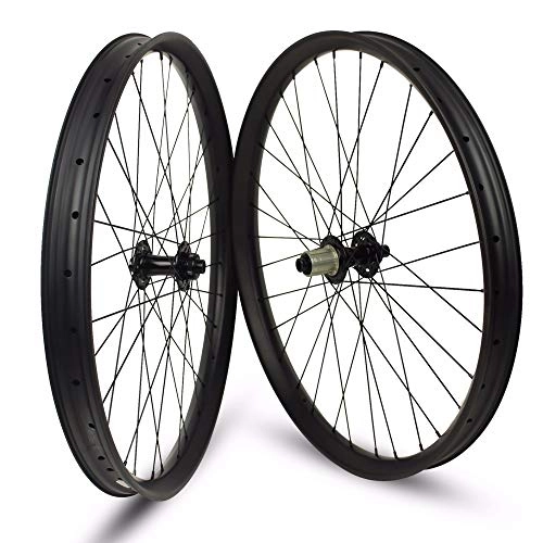 Mountain Bike Wheel : Sywtz 26er XC / AM / Enduro / DH MTB Carbon Wheels Tubeless Rims 24 / 35 / 40mm Width For 26 Inch Mountain Bike Bicycle Wheelset (Width-35mm, Depth-25mm, AM Novatec D771 / D772)