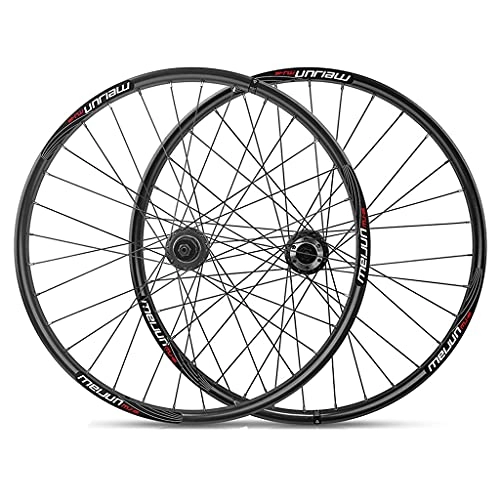 Mountain Bike Wheel : TianyiTrade Bicycle Wheelset 26 Inch Aluminum Alloy Bicycle Wheels Disc Brake Mountain Bike Wheel Set 7 / 8 / 9 / 10 Speed Quick Release (Color : Black)