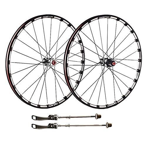 Mountain Bike Wheel : TianyiTrade Mountain Bike Double Wall Wheelset, 26" 27.5" 29" Alloy Wheel Rim Quick Release Disc Brake Carbon Fiber Hub - About 1820g (Color : A, Size : 29inch)