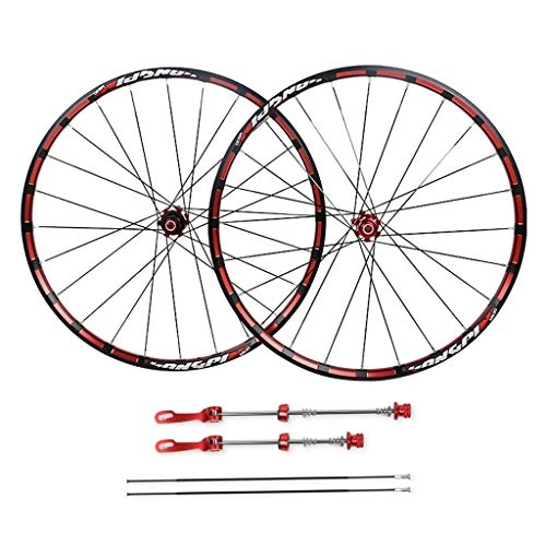 Mountain Bike Wheel : TianyiTrade Mountain Bike Wheelsets, Double Wall Front Rear Wheel 26" 27.5" Alloy Rim Quick Release Disc Brake (Size : 26inch)