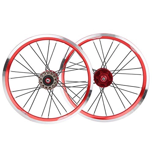 Mountain Bike Wheel : Tomanbery Bike Wheel Set Three Speed Change for Hiking for Mountain Bike(red)