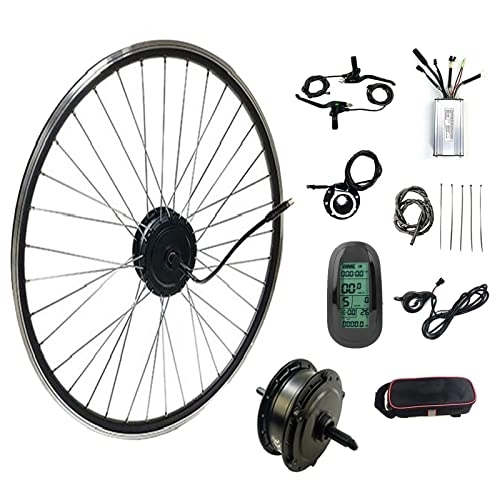 Mountain Bike Wheel : TOOJUN E-bike Conversion Kits High Power, Rear Wheel Electric Bicycle Hub Motor Kit for Mountain Bike Wheels 20 / 24 / 26 / 28 inch, 36V / 500W-26inch