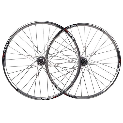 Mountain Bike Wheel : TYXTYX 26 Bicycle Wheels, Mountain Bike Wheelset, MTB Rim Steel Tower Base Flat Spoke Quick Release Disc Brake 7, 8, 9 Speed