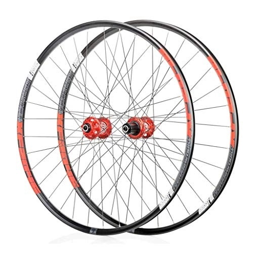 Mountain Bike Wheel : TYXTYX 27.5 Inch MTB Bike Wheelset, Double Wall Quick Release Sealed Bearings Hub Cycling Wheels 32 Hole Disc Brake 8 9 10 Speed