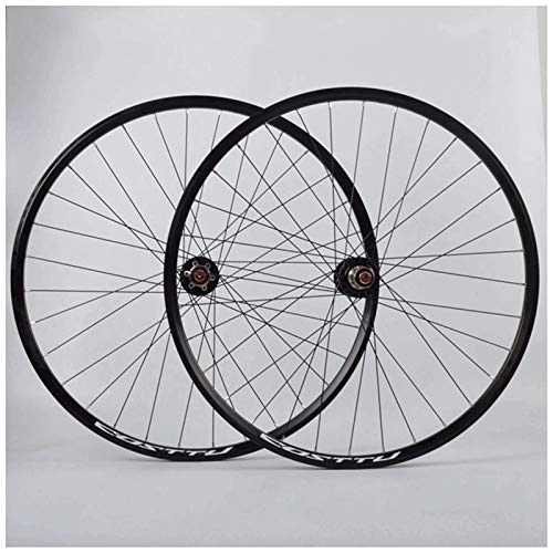 Mountain Bike Wheel : TYXTYX 700c Road Bike Wheelset Disc Brake MTB Bicycle Rim 29" Quick Release 7-10 Speed Cassette Freewheel Sealed Bearings Hub 32 Spoke