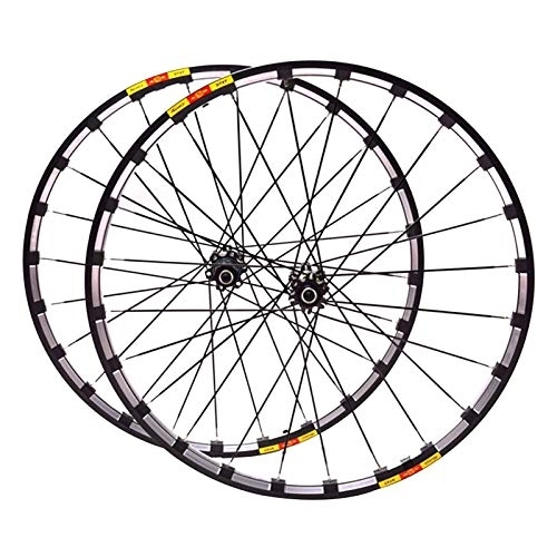 Mountain Bike Wheel : TYXTYX Bicycle Wheel 26 / 27.5 / 29 in MTB Bike Wheel Set Aluminum Alloy Double Walled Rim Quick Release Card Flywheel Disc Brake 7-11 Speed 1830g
