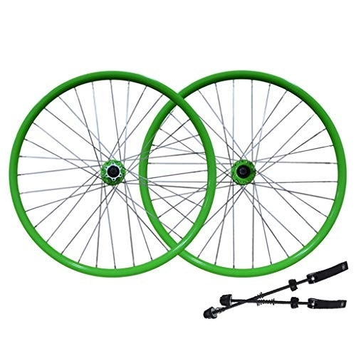 Mountain Bike Wheel : TYXTYX Bicycle Wheel 26" Bike Wheel Set MTB Double Wall Alloy Rim Disc Brake 7-11 Speed Palin Bearing Hub Quick Release 6 Colors