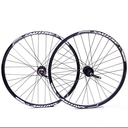 Mountain Bike Wheel : TYXTYX Bicycle Wheel 26 Inch MTB Bike Wheelset Disc Brake Double Wall Rims QR Ball Bearing For Cassette Hub 8-11 Speed