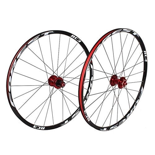 Mountain Bike Wheel : TYXTYX Bicycle Wheel Set 26 / 27.5 Inch MTB Wheels, G609 Aluminum Alloy Double Wall Rim 7 / 8 / 9 Speed