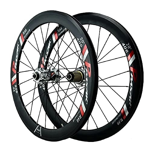 Mountain Bike Wheel : TYXTYX Bicycle Wheelset 20 Inch 22 Inch, Aluminum Alloy Hybrid / Mountain Rim Sealed Bearing V Brake Wheel 24 Hole for 7-12 Speed (Color : Silver, Size : 20 inch)