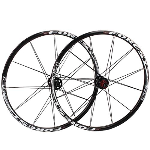 Mountain Bike Wheel : TYXTYX Bicycle Wheelset 26 / 27.5 Inch Bike Wheels MTB Double Wall Rims Disc Brake Sealed Bearing Hub QR 11 Speed