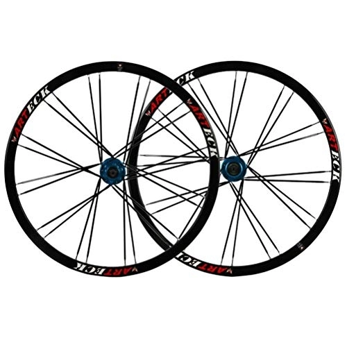 Mountain Bike Wheel : TYXTYX Bicycle Wheelset 26 Inch MTB Bike Wheels Disc Brake Double Wall Alloy Rim MTB QR 7 / 8 / 9 / 10 Speed 24H Sealed Bearing