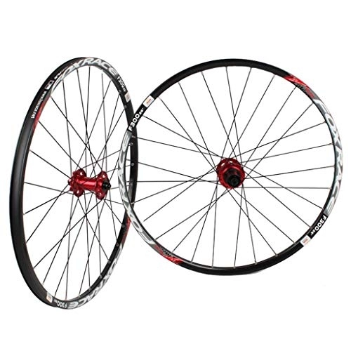 Mountain Bike Wheel : TYXTYX Bike Wheel for 26 27.5 29in MTB Wheelset Front and Rear Double Wall Alloy Rim 6 Palin Bearing Disc Brake QR 1700g 7-11 Speed Cassette Hub 24H