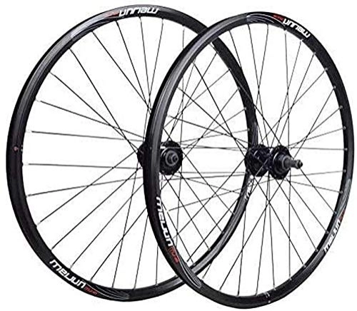 Mountain Bike Wheel : TYXTYX Bike Wheel Tyres Spokes Rim MTB Bicycle Wheelset 26 / 20 Inch, Double Wall Alloy Rim V Brake / Disc Brake Front And Rear Wheels Palin Bearing 32 Holes Quick Release Compatible 7 / 8 / 9 / 10 Speed