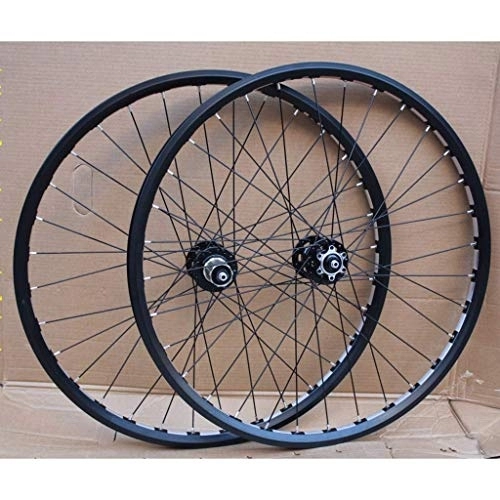 Mountain Bike Wheel : TYXTYX Bike Wheelset 26 Inch CNC Double Layer Rim Sealed Bearing Disc / V Brake MTB Bicycle Wheels Quick Release 8-10 Speed Cassette Flywheel 32H