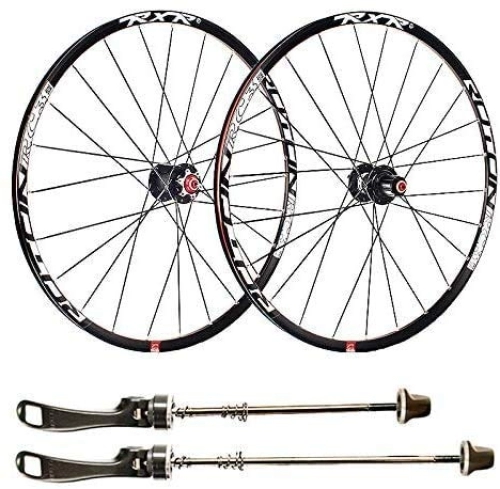 Mountain Bike Wheel : TYXTYX BMX Bicycle Wheelset, 27.5 Inch Bike Rim Double-Walled Aluminum Alloy Disc Mountain Bike MTB Rim Disc Brake Fast Release 24 Perforated Disc 7 8 9 10 11 Speed
