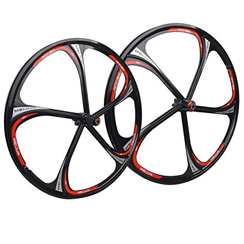 Mountain Bike Wheel : TYXTYX Cycling Wheels 26, Bike Wheelset Double Wall MTB Rim Quick Release V-Brake Hybrid / Mountain Bike Hole Disc 7 8 9 10 11 Speed