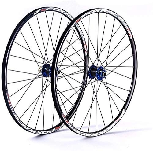 Mountain Bike Wheel : TYXTYX Mountain Bicycle Wheelset, 26In Aluminum Alloy MTB Cycling Wheels Double Wall Rims Disc Brake Sealed Bearings Fast Release 24H 7 / 8 / 9 / 10 / 11 Speed