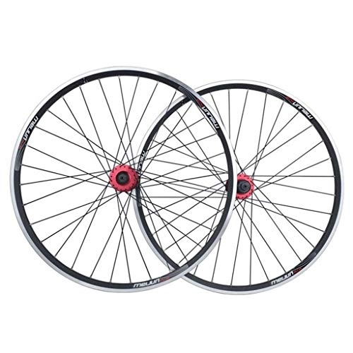 Mountain Bike Wheel : TYXTYX MTB 26 Inch Bicycle Wheelset Double Wall Alloy Rim Disc / Rim Brake Quick Release Bike Wheel 7 / 8 / 9 / 10 Speed Cassette