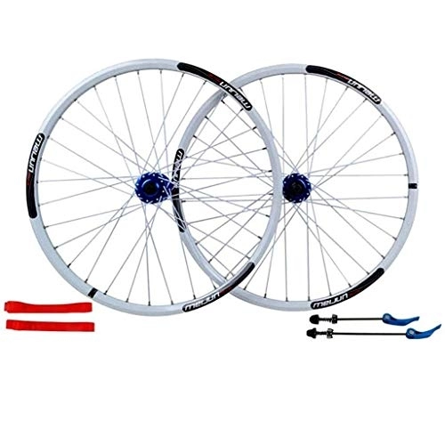 Mountain Bike Wheel : TYXTYX MTB Bicycle Wheel Set 26 Inch Double Wall Alloy Rim 32 Hole QR Disc Brake Wheel 7 8 9 10 Speed Cassette Hubs