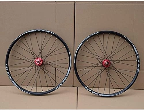 Mountain Bike Wheel : TYXTYX MTB Bicycle Wheelset 26 27.5 29 in Mountain Bike Wheel Double Layer Alloy Rim Sealed Bearing 7-11 Speed Cassette Hub Disc Brake 1100g QR, D-27.5inch