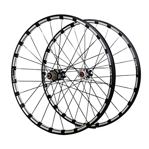 Mountain Bike Wheel : TYXTYX MTB Bicycle Wheelset 26 / 27.5 Inch Mountain Bike Wheel CNC Double Wall Alloy Rims Card Hub Sealed Bearing Disc Brake 11 Speed 24H