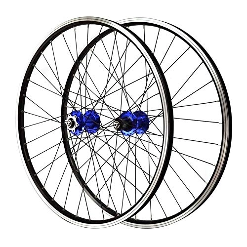 Mountain Bike Wheel : TYXTYX MTB Bike Wheelset 26 Inch Disc / V- Brake Bicycle Alloy Rim Cycling Wheelset QR Cassette Hub for 7 8 9 10 11 Speed Cassette Flywheel Sealed Bearing 32 Spoke