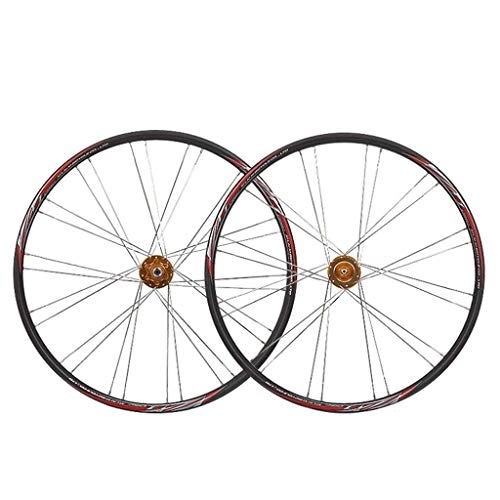 Mountain Bike Wheel : TYXTYX MTB Wheel Set 26" Bike Wheel Double Wall Alloy Rim Tires 1.75-2.1" Disc Brake 7-11 Speed Palin Hub Quick Release