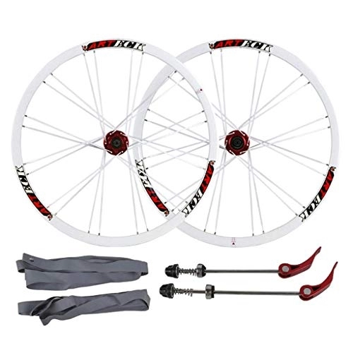 Mountain Bike Wheel : TYXTYX MTB Wheel Set 26 Inch, Mountain Bike Front Rear Wheel for 7 8 9 10 Speed 24H Double Wall Rim