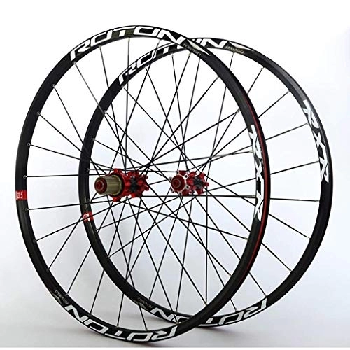 Mountain Bike Wheel : TYXTYX MTB Wheel Set Bicycle Front & Rear Wheel 26 / 27.5 / 29" Double Wall Alloy Rims Carbon Hubs 24H QR Disc Brake NBK Sealed Bearing for 7-11 Speed Cassette