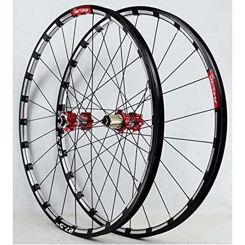 Mountain Bike Wheel : TYXTYX Quick Release Axles Bicycle Accessory 26 27.5 In MTB Mountain Bicycle Wheelset Double Wall Quick Release Straight Pull 4 Bearing Disc Brake Bike Rims Front Rear Wheels 7 8 9 10 11 12 Speeds