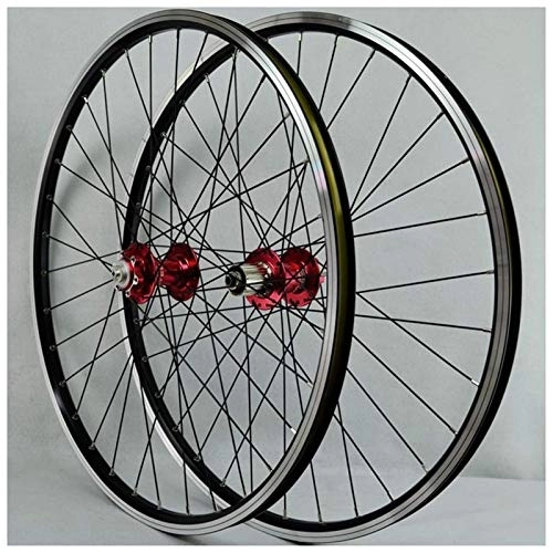 Mountain Bike Wheel : TYXTYX Quick Release Axles Bicycle Accessory MTB Bike Front Rear Wheel For 26 Inch Bicycle Wheelset Double Layer Alloy Rim 6 Sealed Bearing Disc / Rim Brake QR 7-11 Speed 32H Road Bicycle Cyclocross