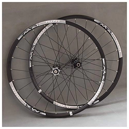 Mountain Bike Wheel : TYXTYX Quick Release Axles Bicycle Accessory MTB Wheelset for Mountain Bike 26 27.5 29 in Double Layer Alloy Rim Sealed Bearing 7-11 Speed Cassette Hub Disc Brake QR 24H Road Bicycle Cyclocross Bik