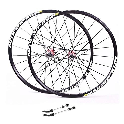 Mountain Bike Wheel : Ultralight Mountain Bike 26, Bike Bicycle Wheelset Aluminum Alloy Double Wall Rim Disc V-Brake Sealed Bearings 8 / 9 / 10 / 11 Speed Wheel