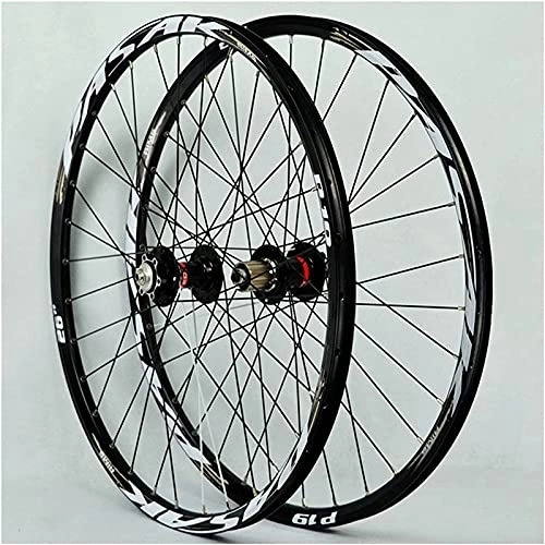 Mountain Bike Wheel : UPPVTE 26 / 27.5 / 29inch MTB Wheelset, Mountain Bike Wheel Double Walled Alloy Rim QR 7-11 Speed Cassette Hub Disc Brake Wheel (Size : 26inch)