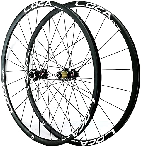 Mountain Bike Wheel : UPVPTK 26 / 27.5 / 29 Inch MTB Bicycle Wheelset, Barrel Shaft Ultra-Light Aluminum Alloy Front+Rear Wheel Disc Brake 24 Holes 8 9 10 11 12 Speed Wheel (Color : Silver, Size : 29INCH)