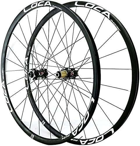 Mountain Bike Wheel : UPVPTK 26 / 27.5 / 29in MTB Bicycle Wheelset, light-Alloy Rims Thru Axle Bicycle Wheel(Front+Rear) Disc Brake 24 Holes for 8 9 10 11 12 Speed Wheel (Color : Silver-1, Size : 26INCH)