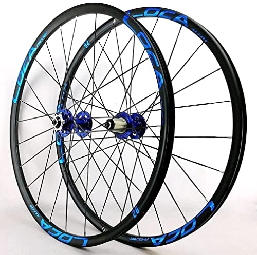 Mountain Bike Wheel : UPVPTK 26 27.5 29in MTB Bike Wheelset, Disc Brake Sealed Bearing Bicycle Rims for 7 8 9 10 11 Speed Cassette QR Mountain Bike Wheels Wheel (Color : Blue, Size : 27.5inch)