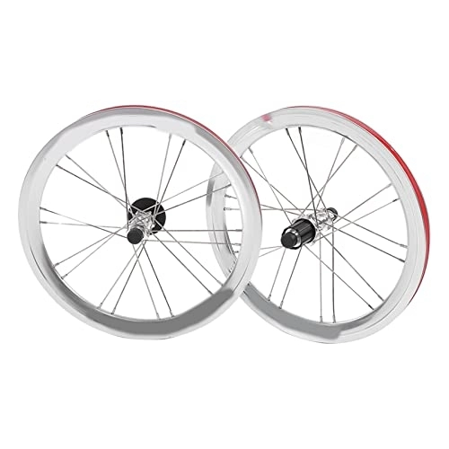 Mountain Bike Wheel : Uxsiya Aluminum Alloy Bike Wheelset, Anodized Rim Excellent Performance Good Workmanship Mountain Bike Wheelset for Mountain Bike(Silver)