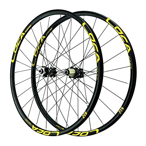 Mountain Bike Wheel : VBCGGGG MTB Bike Wheel 26 27.5 29 Inch Sealed Bearing Bicycle Wheelset For 8-12 Speed Cassette Flywheel Disc Brake Dõụblë Wall Alloy Rim QR 6 Pawl 24 Spoke Freewheel (Color : F, Size : 27.5IN)