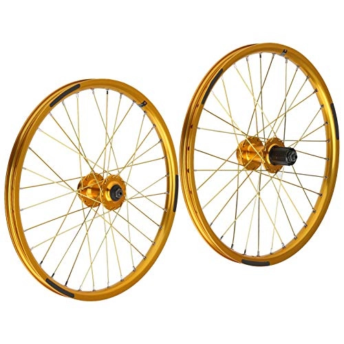 Mountain Bike Wheel : VGEBY 1Pair Bicycle Wheel Set, 32 Holes Disc Brake BMX Mountain Bike Wheelset Rims for 20inches 406